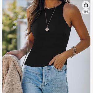 BRAND NEW Black Halter Tank Top